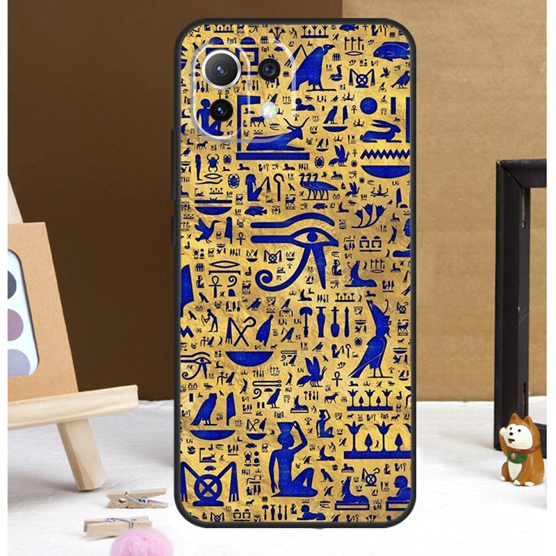 Ancient Egyptian Hieroglyphic Case For POCO X6 Pro M6 X3 X4 X5 F3 F5 M5s Xiaomi 13 14 Ultra 12 Lite 11T 12T 13T Pro Cover