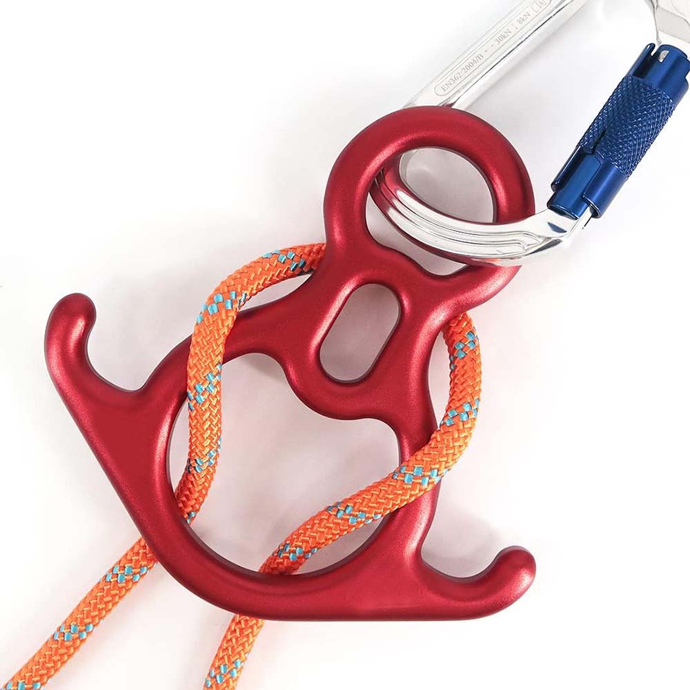 50KN Rescue Figure 8 Descender fit for Rock Climbing, Aerial Dance