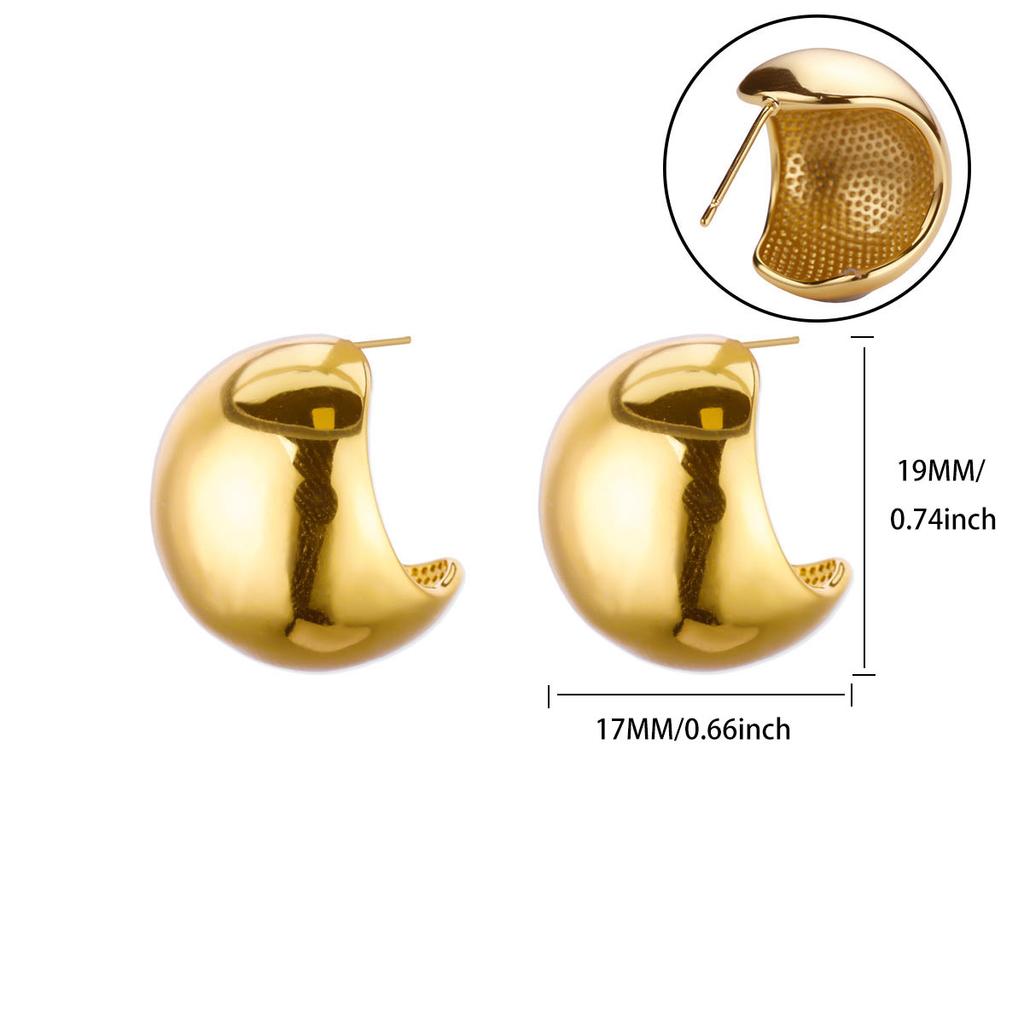 Kostenloser Versand Geometrischer Ovaler Ohrstecker Für Damen Edelstahl Piercing Ohrring 2025 Neuer Trend Mode Hochzeit Zirkon Geschenk