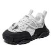 New Men's Niche Design Low Top Thick Soled Casual Shoes Comfortable Versatile Non Slip Fashion Trend Chunky Sneakers
