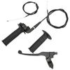 7 8in Throttle Brake Handle Cable Kit Black Matte Texture Replacement for 50cc 90cc 110cc 125c 4 Stroke Dirt Bike