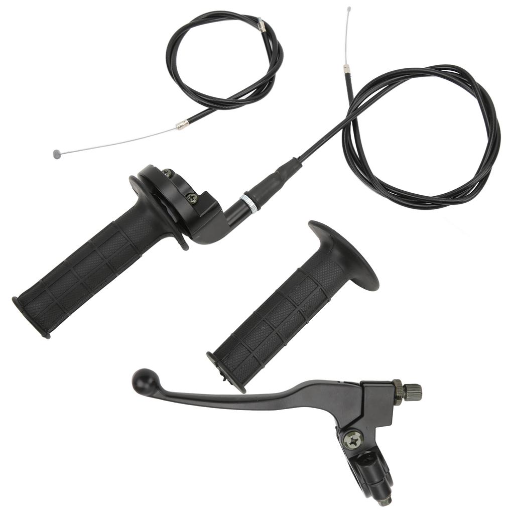 7 8in Throttle Brake Handle Cable Kit Black Matte Texture Replacement for 50cc 90cc 110cc 125c 4 Stroke Dirt Bike
