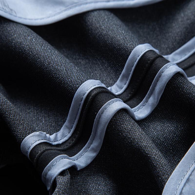 Dibenze Men's Plus Size Loose Fit Stretch Business Casual Straight Leg Trousers