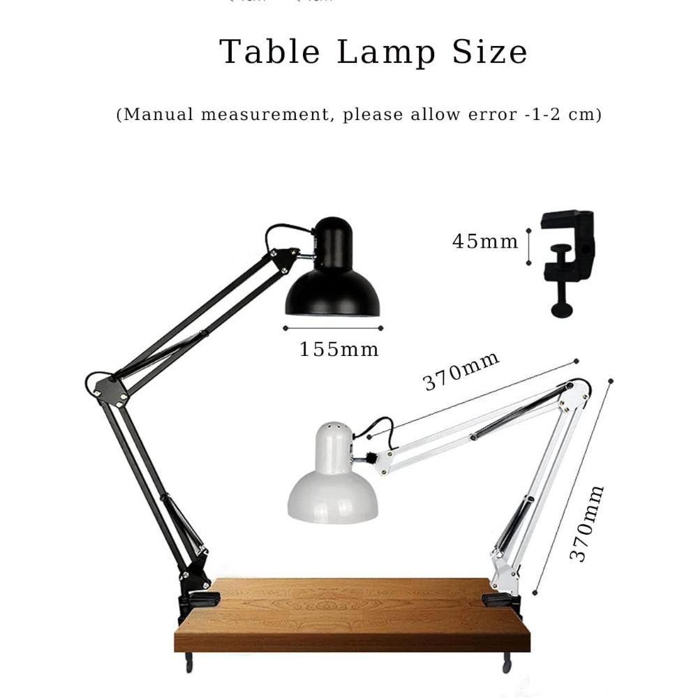 Eye Protection Desk Lamp Reading Small Book Lamp Foldable Telescopic Clip On Light Night Light Bedroom Office Study Room