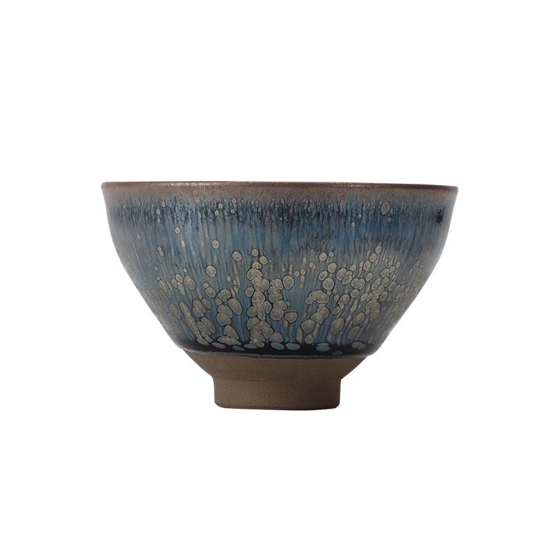 Edenus Handmade Jian Ware Teacup with Kiln Oil Spot Glaze