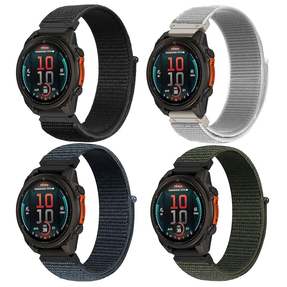 22mm 26mm Nylon Loop Quick Fit Strap for Garmin Fenix 8 Pro 7X 6X 6 5 Plus Tactix 8 Enduro 3 Epix Forerunner 970 965 Sports Band