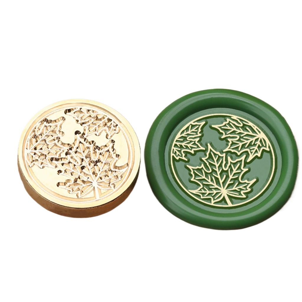 Plant Themed Seal Stamp Head Antique Embossed Sealing Stamp Head for Seal Envelope Invitation Decoration Scrapbooking