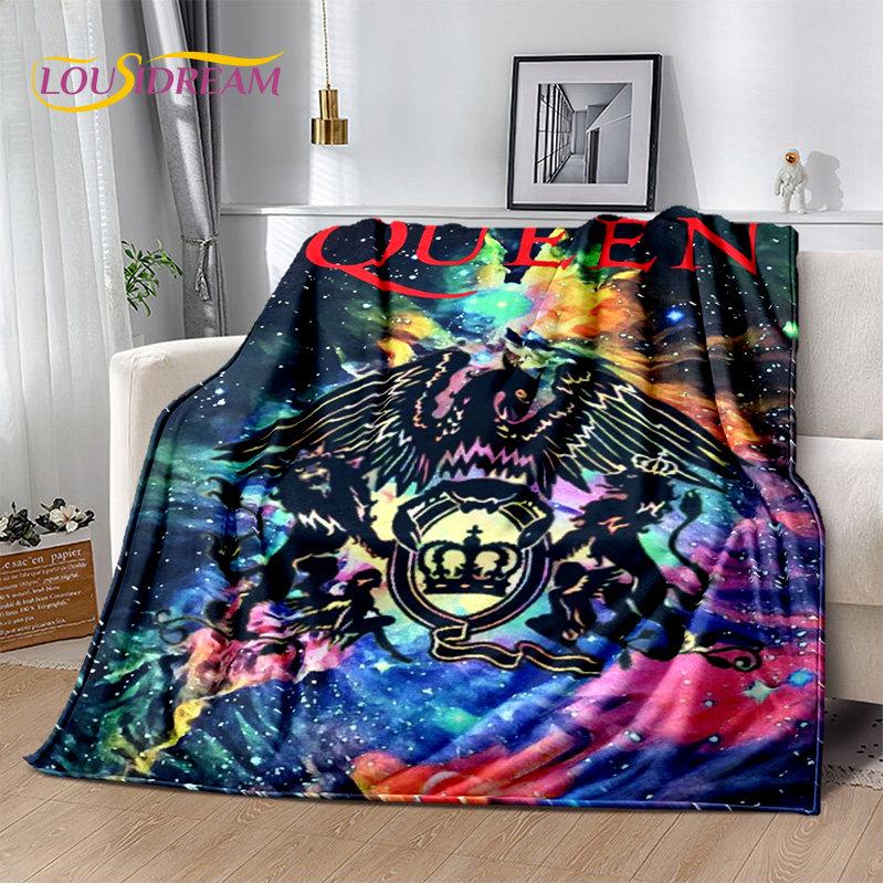 Freddie Mercury Queen-Rock-Band Soft Plush Blanket,Flannel Blanket Throw Blanket for Living Room Bedroom Bed Sofa Picnic Cover