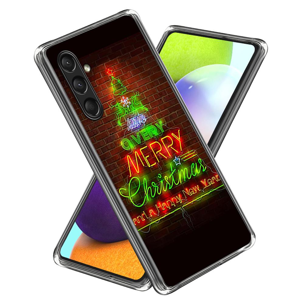 For Samsung Galaxy S25 Case Christmas Pattern Printing Soft TPU Phone Cover