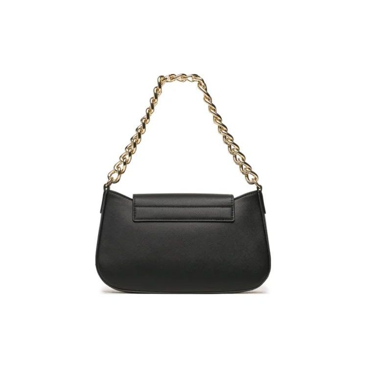 Versace Jeans Couture Metal Logo Lock Closure Polyester Shoulder Bag Small Women Shoulder Bag Black 74VA4BL2-ZS467-899
