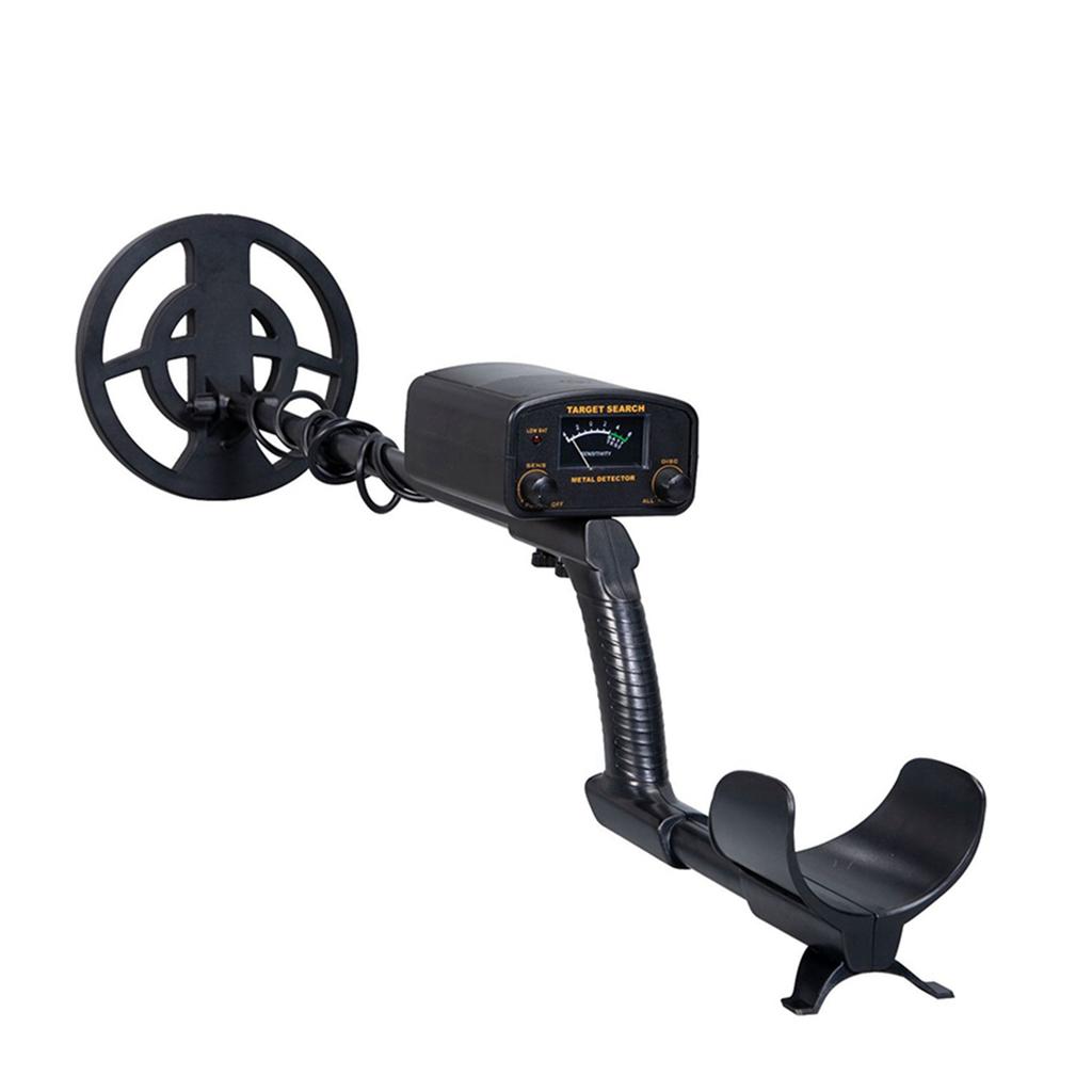 Metal Detector Pointer Display Adjustable Rod Round Plate Gold Finder with Earphone Shovel