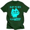Brand Men T-shirt Funny Cat Print Men Tshirts Casual O-neck Men Shirts Streetwear Luminous Men Oversized T-shirt Male Tees Tops