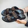 Summer Men Slippers Platform Slip on Light Open Toe Sandals Buckle Design Fashion Outdoor Beach Casual Sandals for Men Sandalias