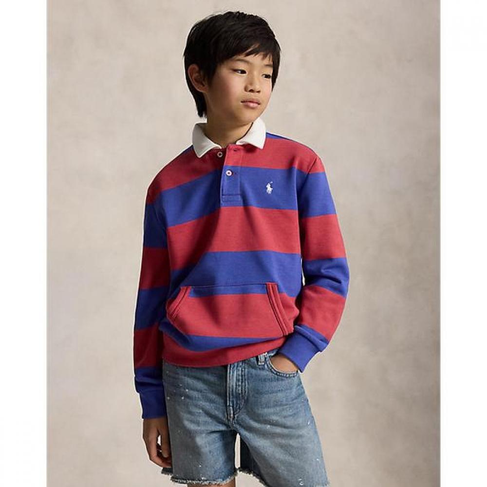 Polo Ralph Lauren Boys 8 18 French Terry Rugby Sweatshirt L