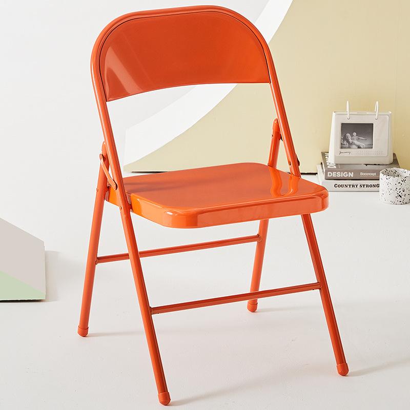 Portable Folding Chair with Backrest - Ideal for Home, Office, Conference, or Outdoor Use