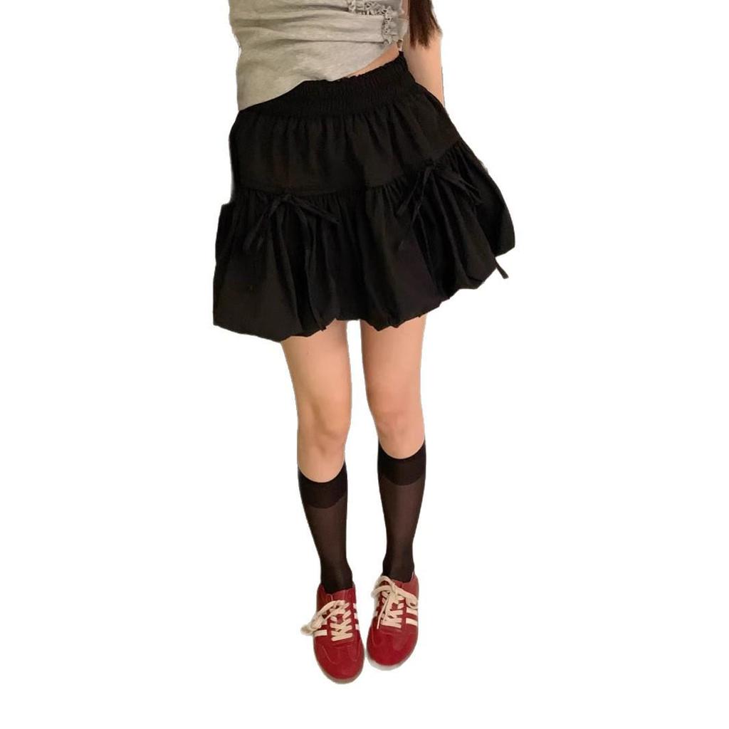 Women’s White Midi Bow Tie Tulip Skirt - Sweet Summer A-Line Style