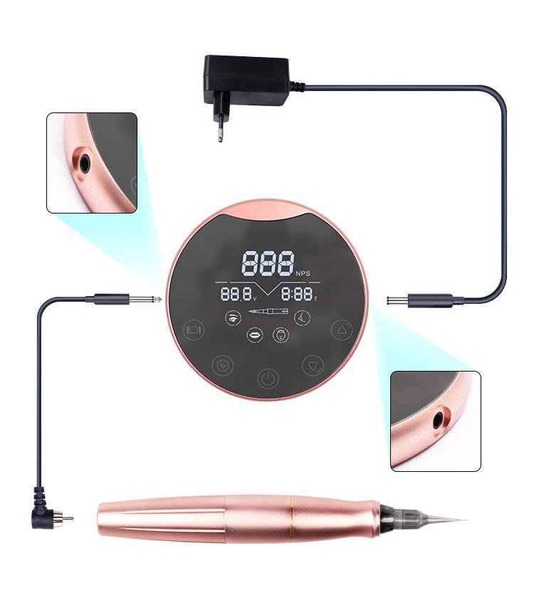 Microblading Digital PMU P90 BMX Tattoo Machine Kit Permanent Rotary Tattoo Makeup Pen Set