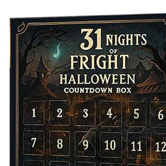 31 Nights of Fright Halloween Nedtellingskalender med Figurer 7/15/31 Dager Adventskalender Mini Skummel Dukke Samleobjekt Skrekkfigurer