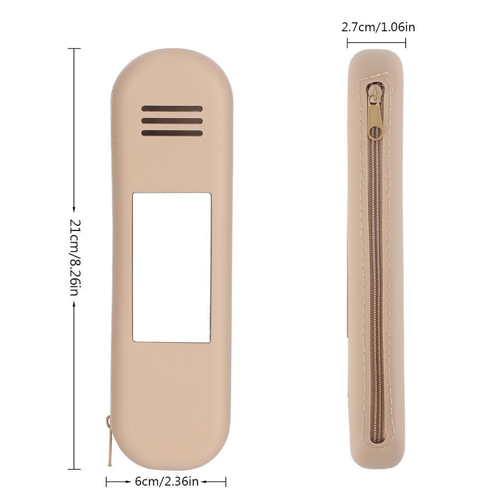 Silicone Makeup Brushes Holder Bag Zipper Make Up Brush Handbag Breathable Easy To Clean Protable Lightweight for Outdoor