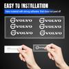 2/5/10pcs Car Styling Metal Stickers Interior Decoration Decals For Volvo C30 V40 V50 V60 V90 S40 S60 S80 S90 XC40 XC60 XC90 T5