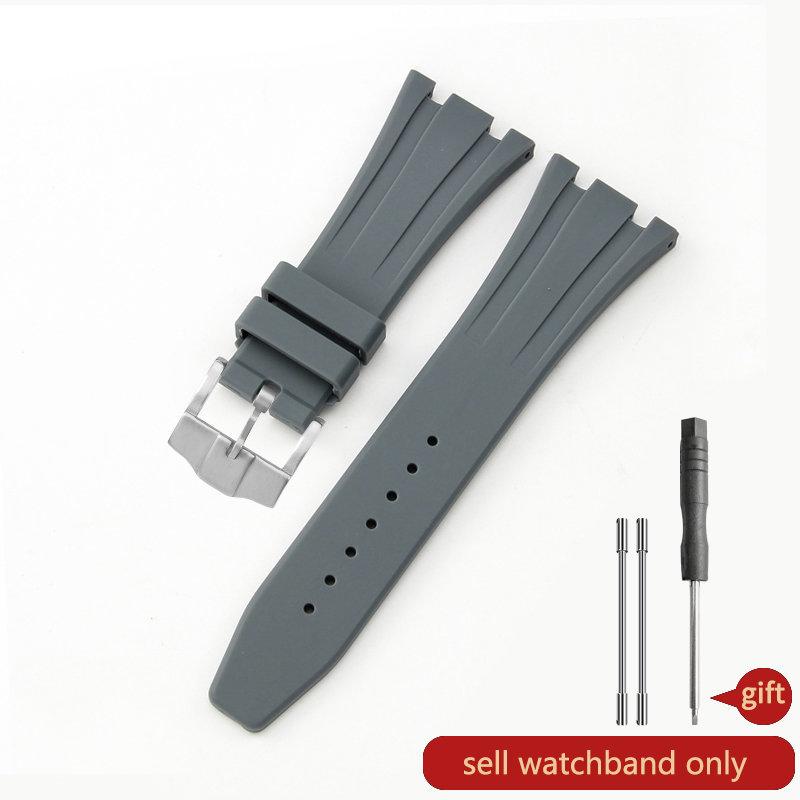 Silicone Watch Strap for AP Aibi 15400 Royal Oak Series Waterproof Sweat-Proof Rubber Watch Band Men's Accessories 26mm27mm28mm