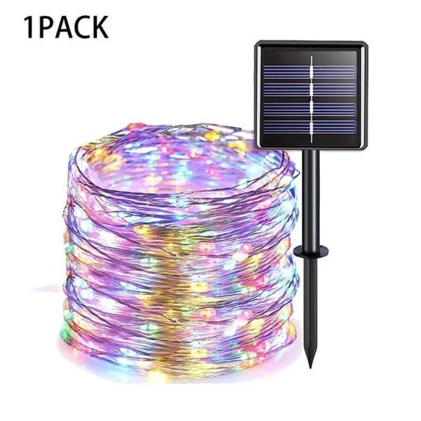 12m LED Solar String Light Outdoor Garden Fairy Lights 100Leds Waterproof Lamp for Christmas Party Decor