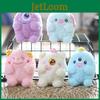 Adorable Big-eyed Monster Keychain Plush Ultra-soft Short Plush In Light Pink Blue Purple And White