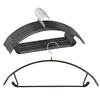 Living Hall Laundry Black Hangers, Non-Slip Space-Saving Hangers, Human-Shaped, Storage, 10-Pack, (Black, 10)