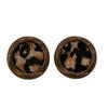 2026 Fashion Leopard Print Round Stud Earrings for Women Girl Exquisite Compact Small Earrings Daily Commute Jewelry Accessories