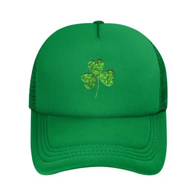 Happy Saint St Patricks Day  Foam Trucker Hats Unisex Summer Breathable Mesh Golf Cap Hat Fashion Sun Cap Adjustbale