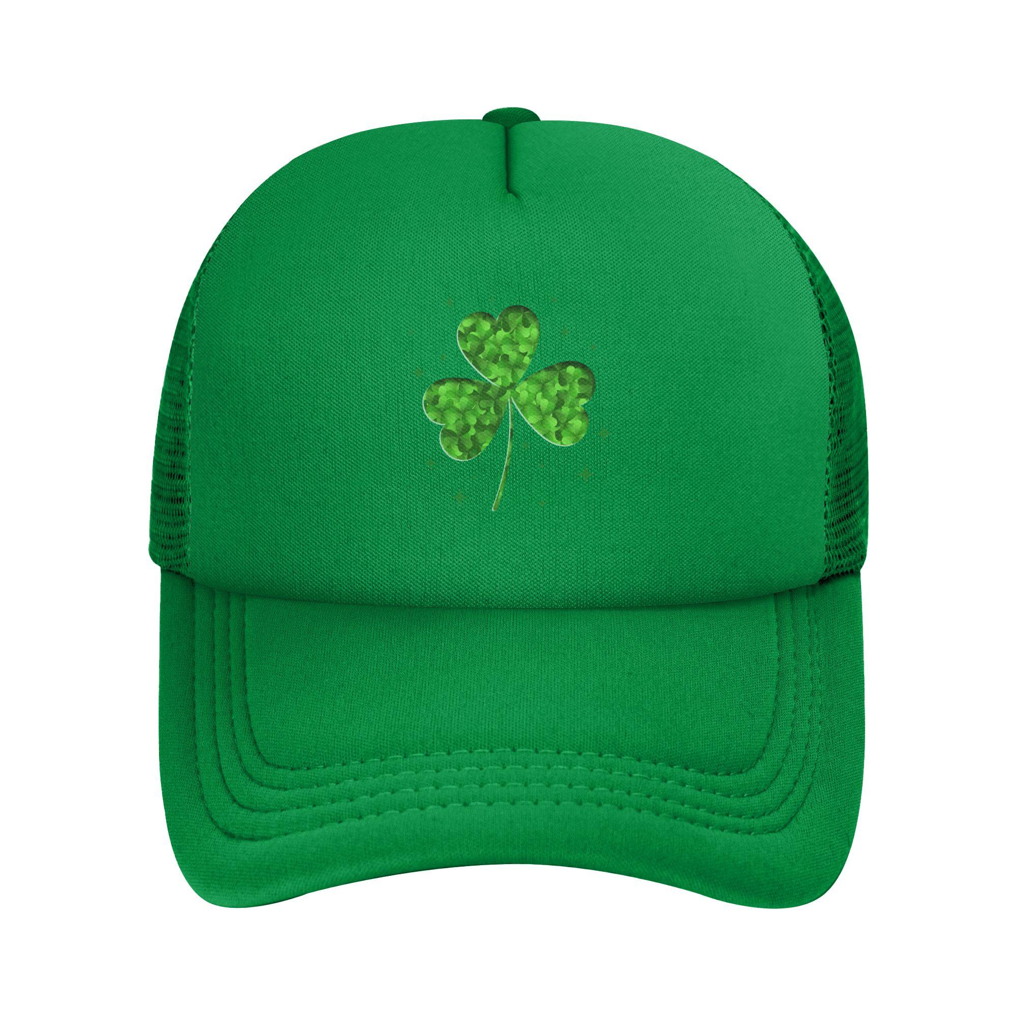

SAINT PATRICKS DAY Snapback Hat For Man Woman Summer Breathable Mesh Side Sun Hats Caps Adjustable Fit For Casual Wear One Size
