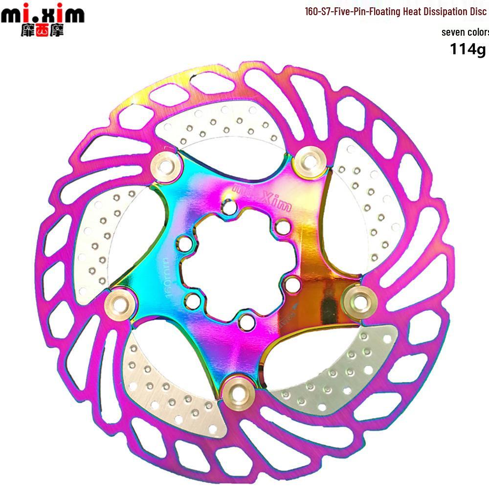 Mountain Bike Cooling Floating Disc Brake Rotor & Pads 140-203mm