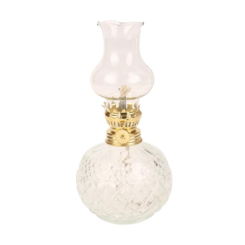Retro Style Glass Oil Lamp Vintage Kerosene Lamp Antique Oil Lamps For Indoor Use Lamplight Tabletop Emergency Lighting Tool