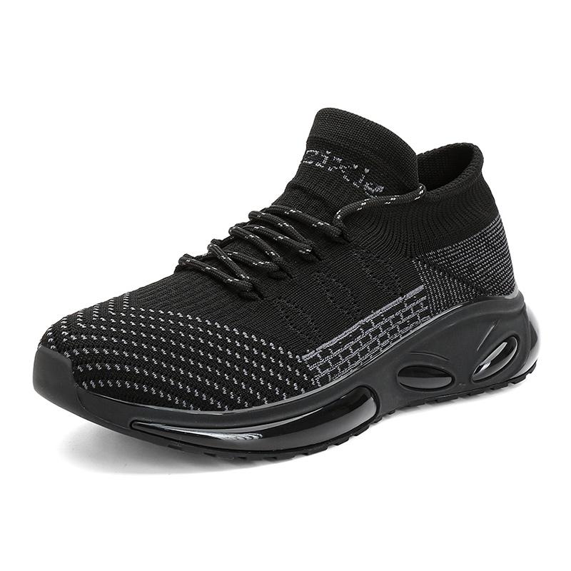 Men's Casual Sports Shoes Men's Foam Shock Absorption Sports Shoes Flying Mesh Breathable Socks Shoes