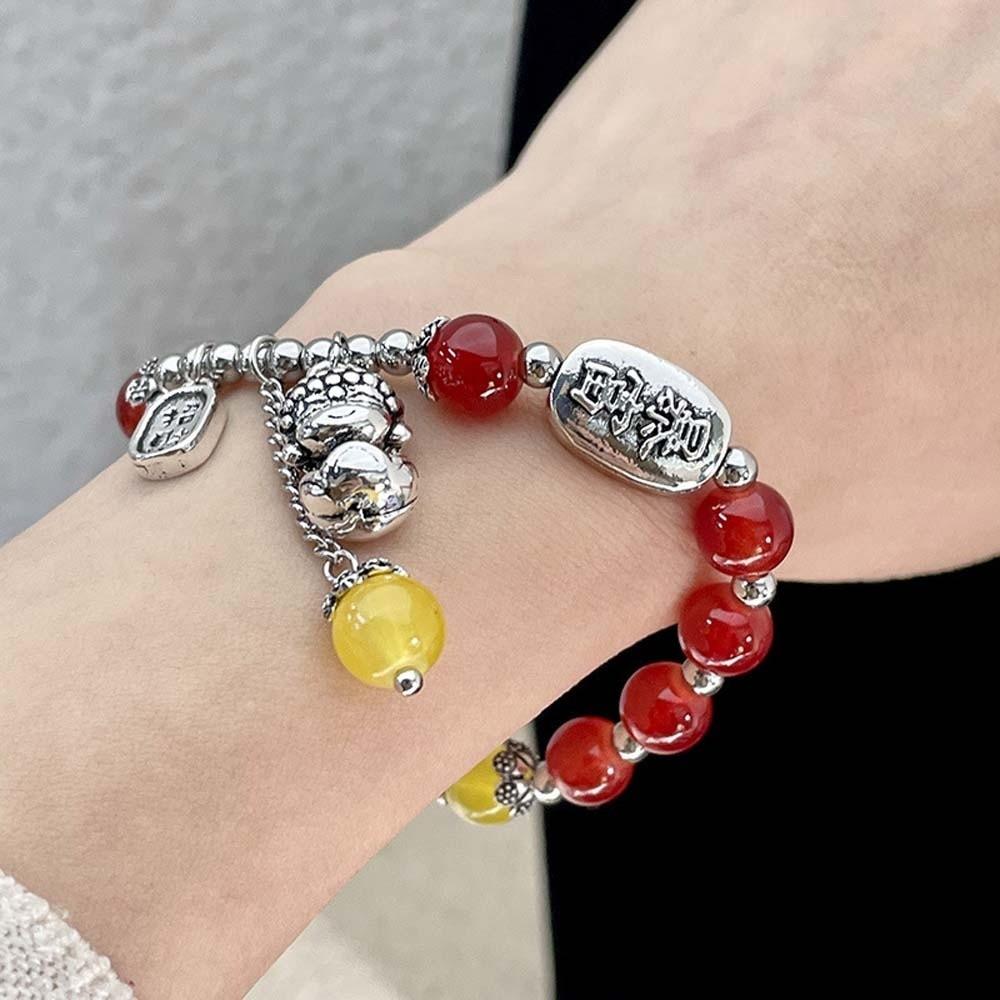 Chinese Style New Year Bangle Blessing Accessories Women's Wrist Jewelry  Friends