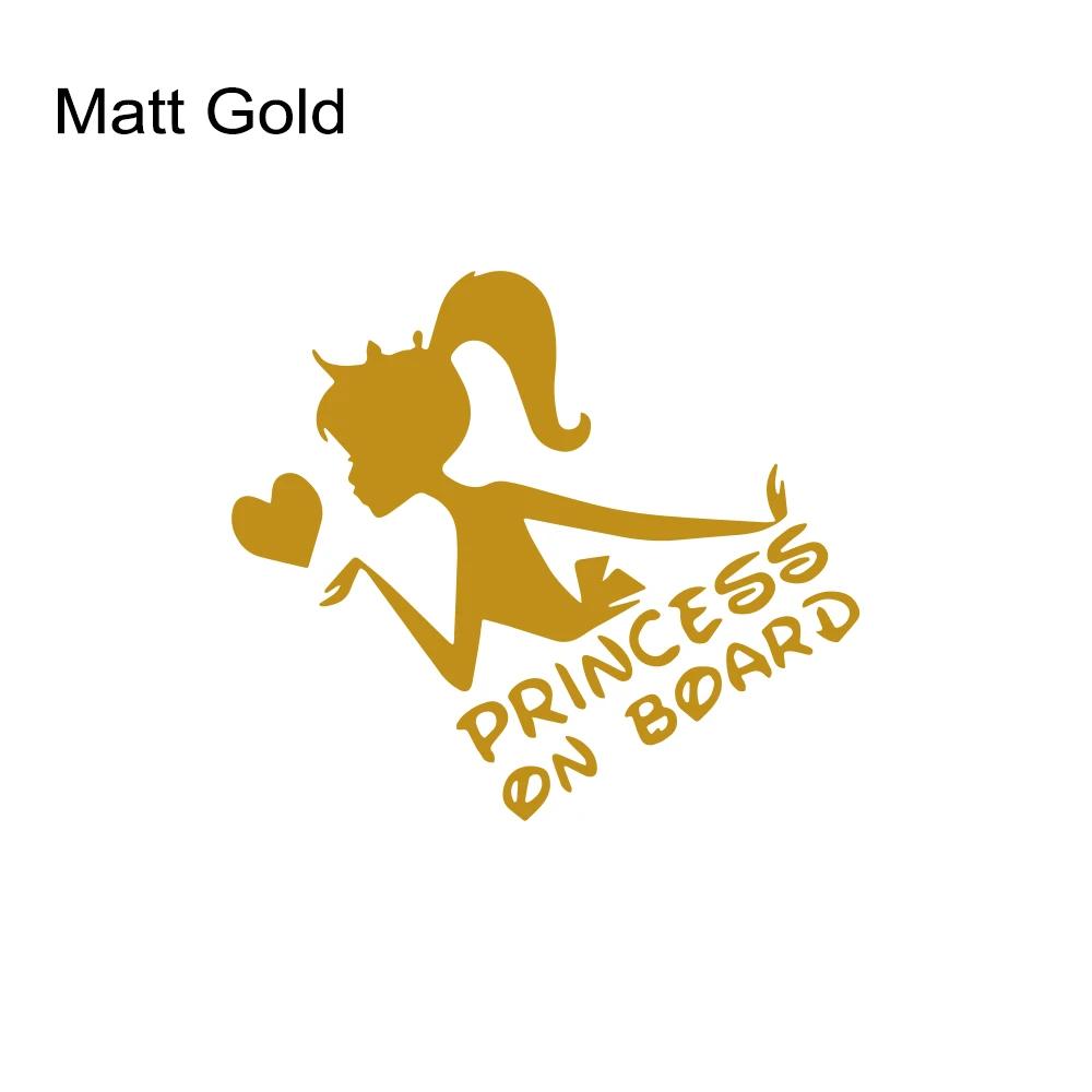 Car Sticker Creative Princess On Board Decal Vinyl Cover Auto Tuning Accessories for Toyota Lada VW Dacia Peugeot Skoda Nissan
