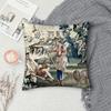 Aubusson Tapestry French Pillow Case Sofa Decorative Home Double-Sided Print Plush Square Throw Pillow Covers Cushion Decor