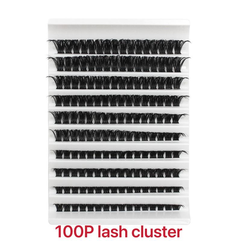 Sunland Factory Lashes Segmented 3 Lines Individual 20D Eyelash Cluster Diy Lash Extensions Diy&D&0.07MM&16mm