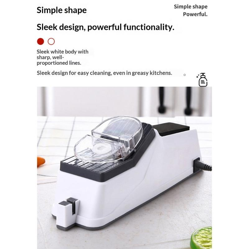 1pc USB Charging Electric Sharpener Featuring 5 Sharpening stone Slip Base functional