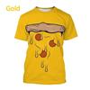 Funny New Pizza Tričko s 3D potiskem Muži Ženy Děti Neformální Chutné Jídlo Grafika Styl Harajuku Streetwear Top Trička
