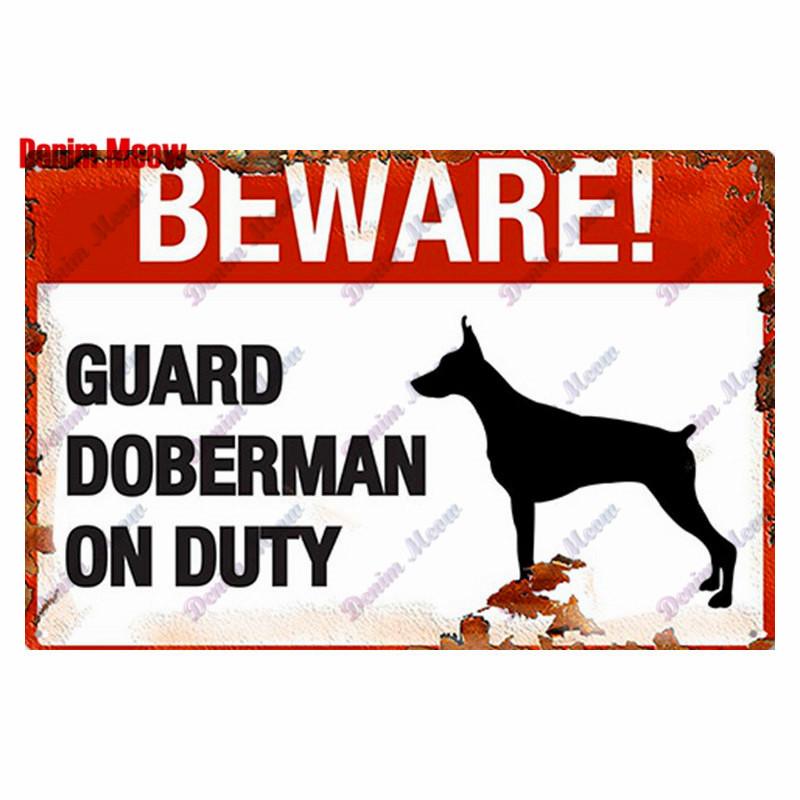 Vintage Beware of Dog, Metal Sign, Warning Danger, Protected Pit Bull Dog, No Bal, Wall Decor, Private Area Decoration, WY45