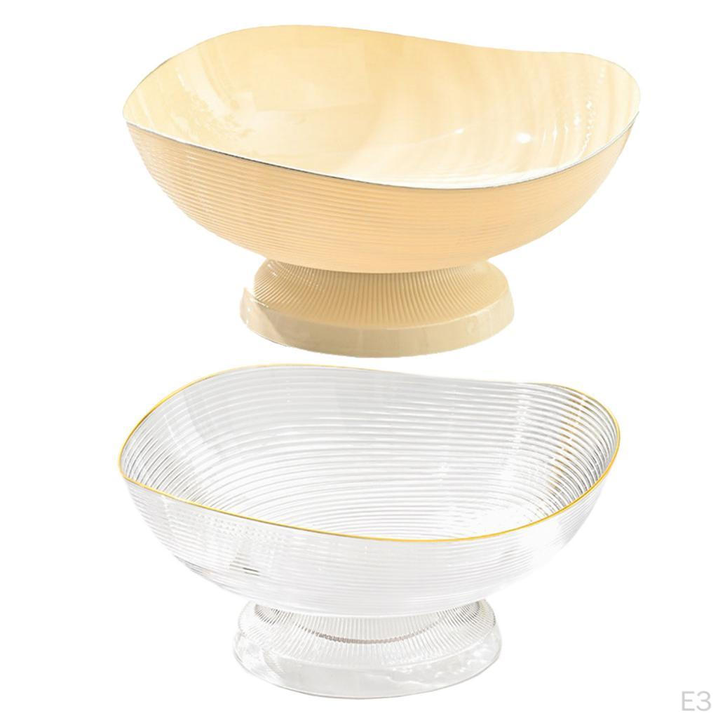 Decorative Pedestal Bowl Dessert Display Stand Dish Holder Footed Fruit for Dining Room