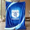 Everton Fußball Druck Flanell Decke, Weiche Warme Leichte Überwurfdecke für Sofa Bett Camping