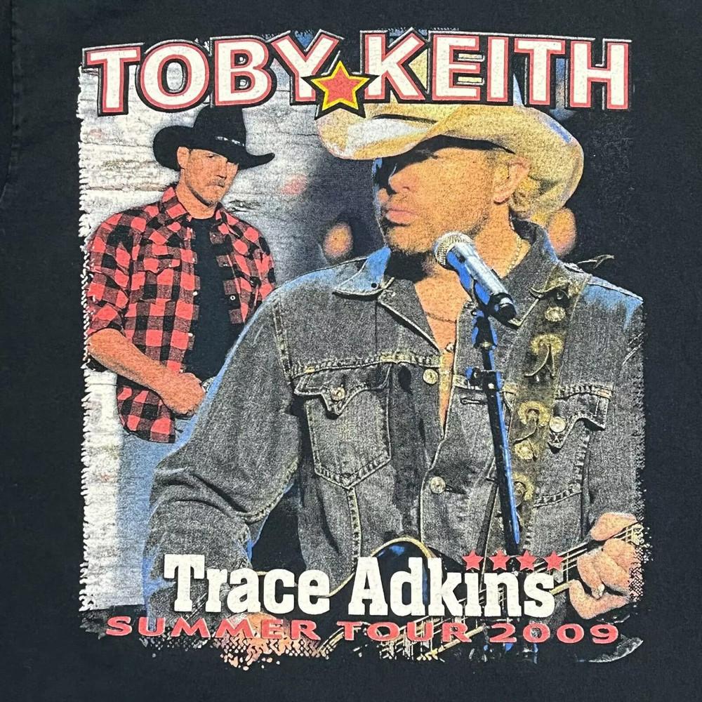 Toby Keith T Shirt Men Adult Black Country Music Concert Trace Adkins CH88 XL