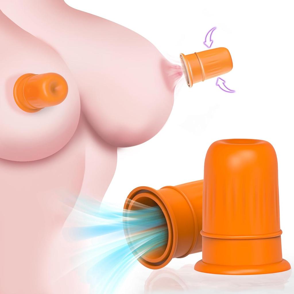 Silicone Nipple Suckers for Women - Beginner's Nipple Stimulator Set, Purple Erotic Clamps for Female Pleasure & Couples (Sex Toy)