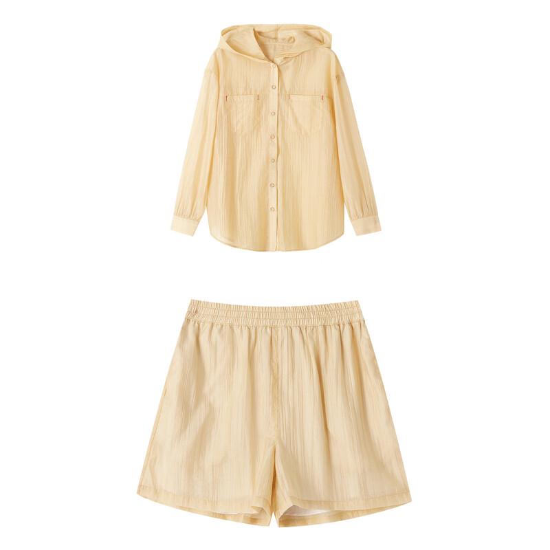 Demana Lightweight Lyocell Hooded Shirt & Shorts Set
