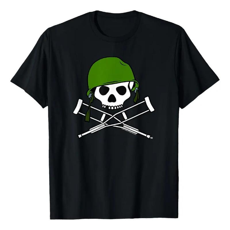 Camiseta Com Logotipo Jackass Military Helmet Skull & Crossb S разноцветный