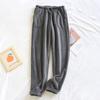 Couple Flannel Plush Thickened Pajamas Long Trouser Women's Home Pants Coral Velvet Trousers for Autumn and Winter Warm Pants