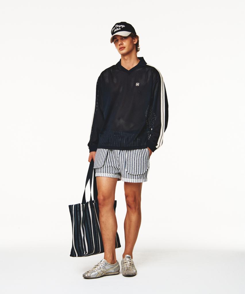 Seteo Bon Voyage Contrast 5 Panel Ball Cap Black