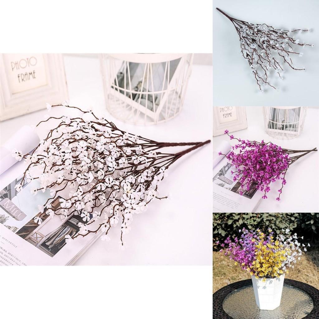 Chic And Lifelike Plum Blossom Artificial Flowers For Versatile Decorative Use